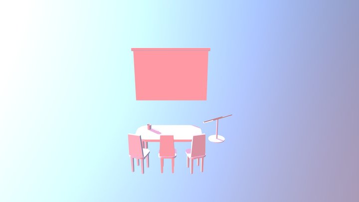 Simple Conference Asset 3D Model