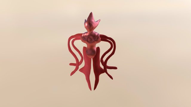 Deoxys Attack Form 3D Model