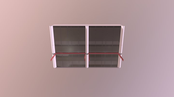 Curtain Wall Awning Interface 3D Model