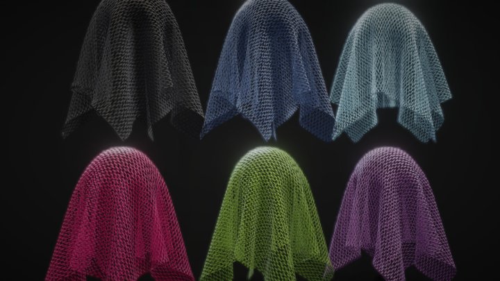 Knit materials 3D Model