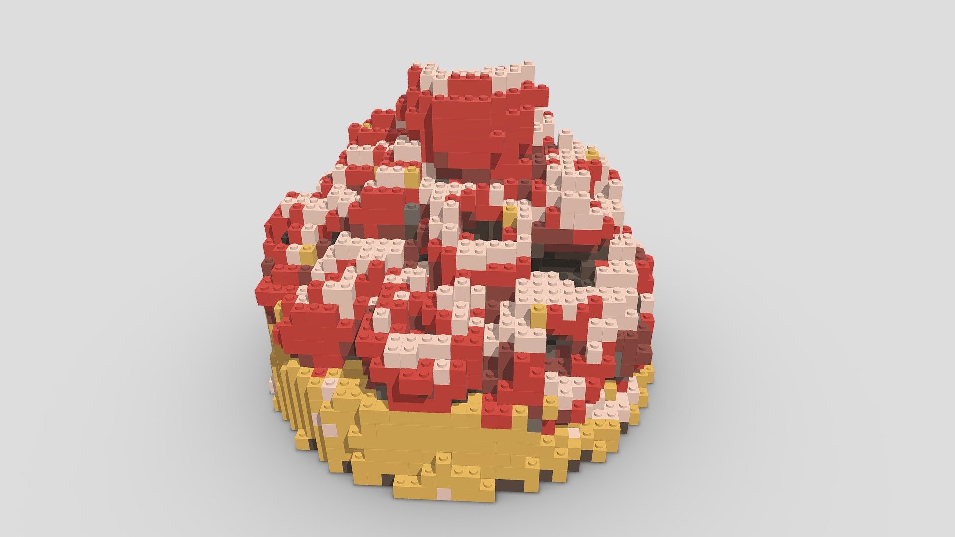 Strawberry cake - "Legolized"