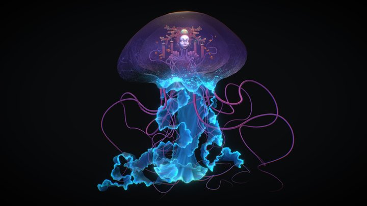 Jellyfish Empress - Character Creation 3D Model