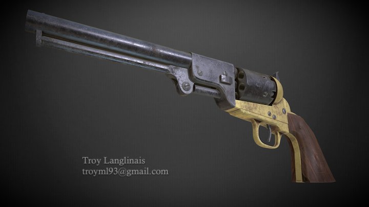 Colt 1851 Navy 3D Model