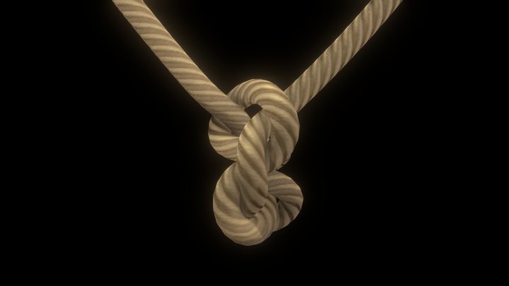 Rope Knot 3D Model