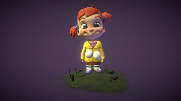 Little Girl 3D Model