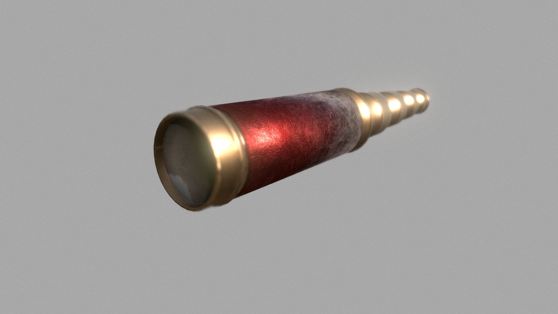 3D model Vintage Telescope - This is a 3D model of the Vintage Telescope. The 3D model is about a close-up of a light bulb.