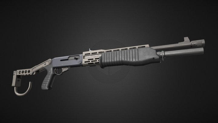 Franchi SPAS-12 3D Model
