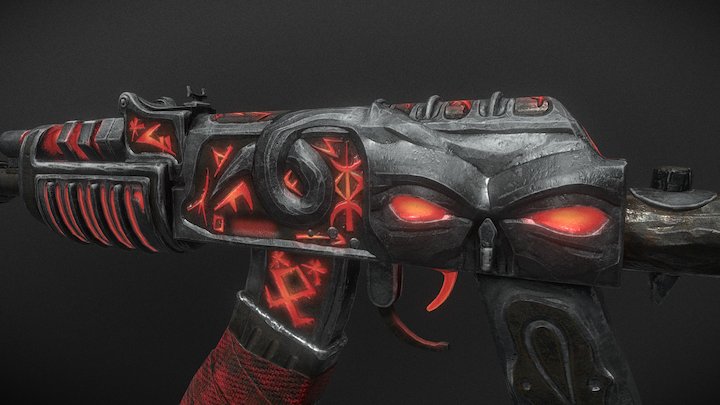 AK-47 From Hell 3D Model