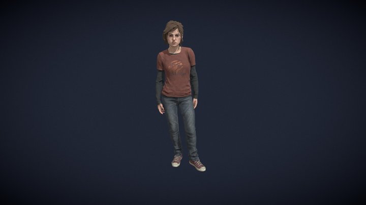 ellie from last of us 3D Model