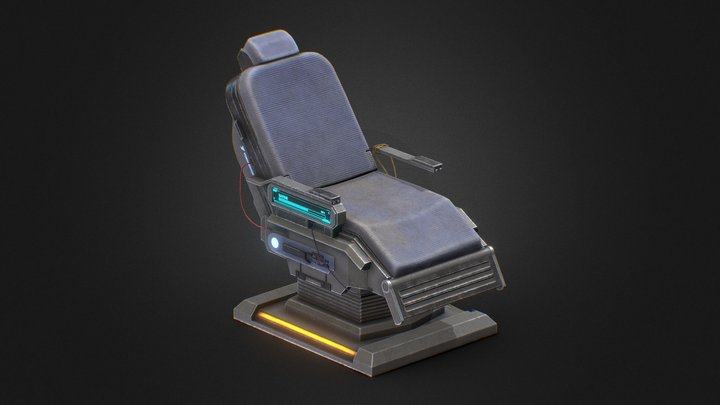 Sci-fi armchair 3D Model
