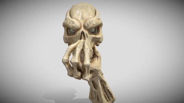Alien Contemplation 3D Model