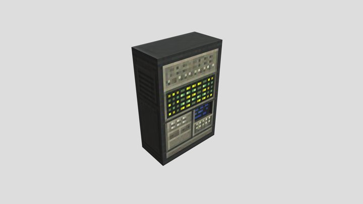 Half-Life in Minecraft. Server 3D Model