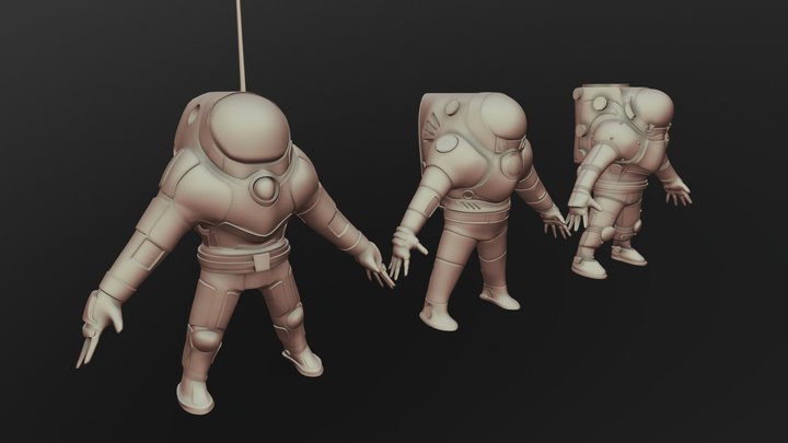 Astronaut Concepts 3D Model