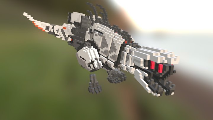 Thunderjaw - voxel fanart 3D Model