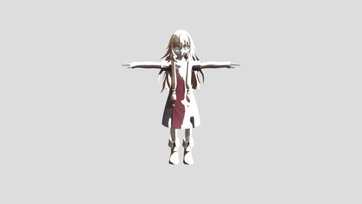 Rigged Human Raphtalia 3D Model