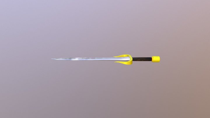 Sword Textured 3D Model