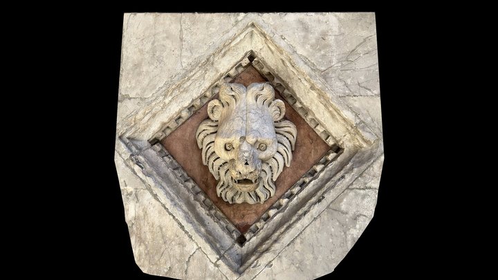 Siena - Duomo Carved Lion (Scaniverse) – Free 3D Model STL