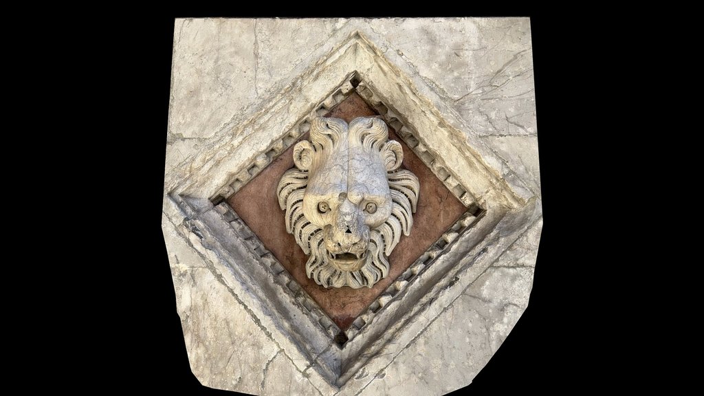 Siena - Duomo Carved Lion (Scaniverse)
