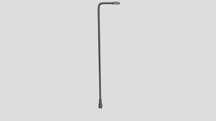 Simple Low Poly Lampost/Street Light 3D Model