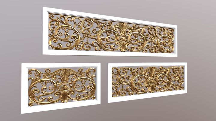 Balcony railings 3D Model