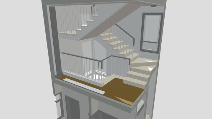 A1D1 Railing 3D Model