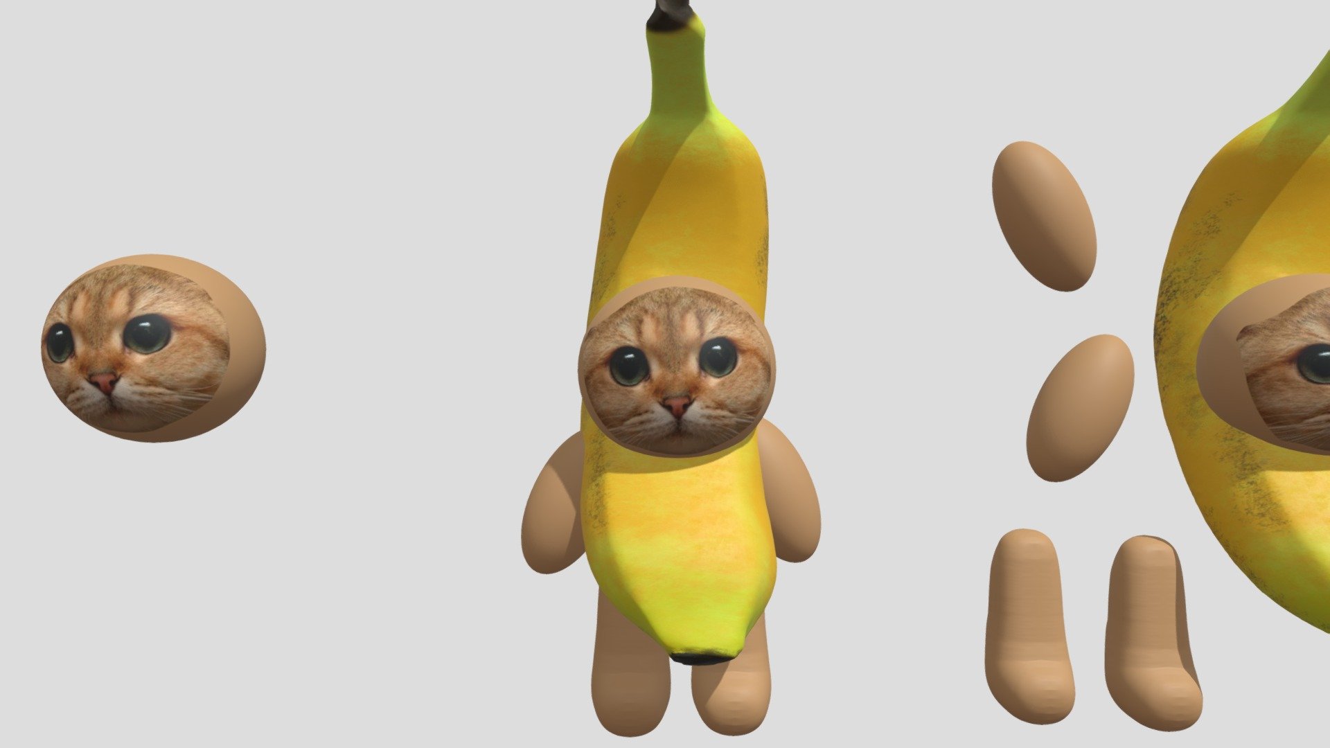 BANANA CAT - Download Free 3D model by LEON elenaisakova248 ...