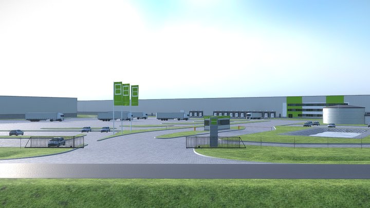 Goodman Üllő Airport Logistics Centre 3D Model