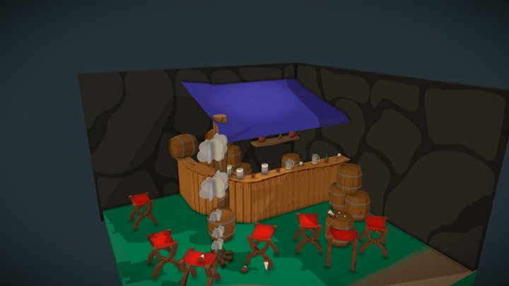 DAE Bazaar Viking Bar 3D Model