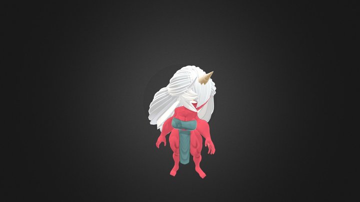 Oni Girl 3D Model
