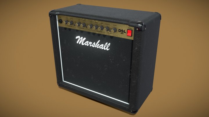 Marshall Amp Combo 3D Model