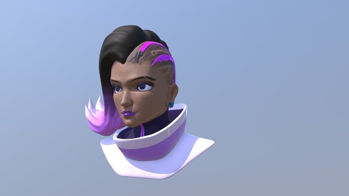 Sombra Bust (Full Colour) 3D Model