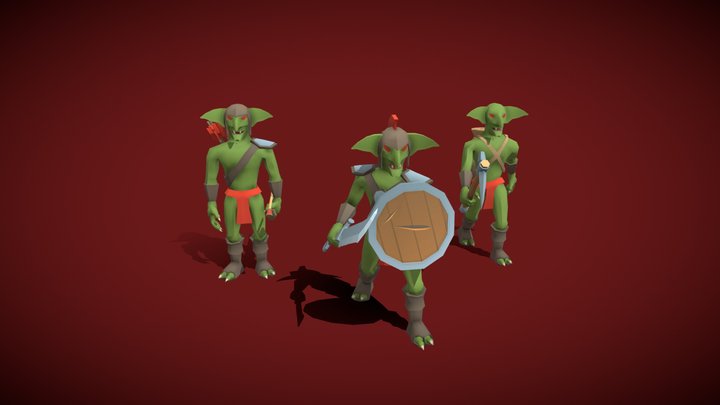 Goblins - Game ready 3D Model
