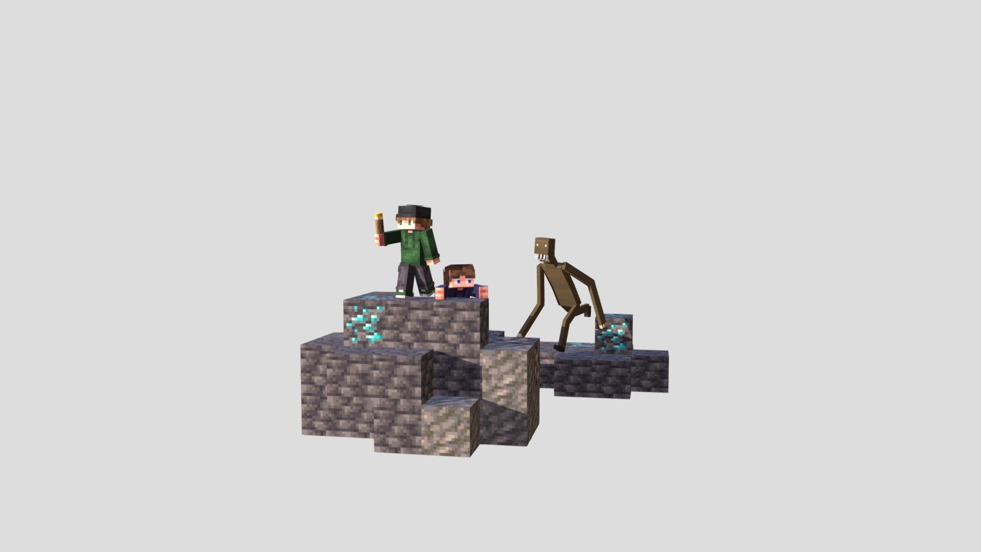 Hunt for the cave dweller - 3D model by Linky Playz (@pryelllow7
