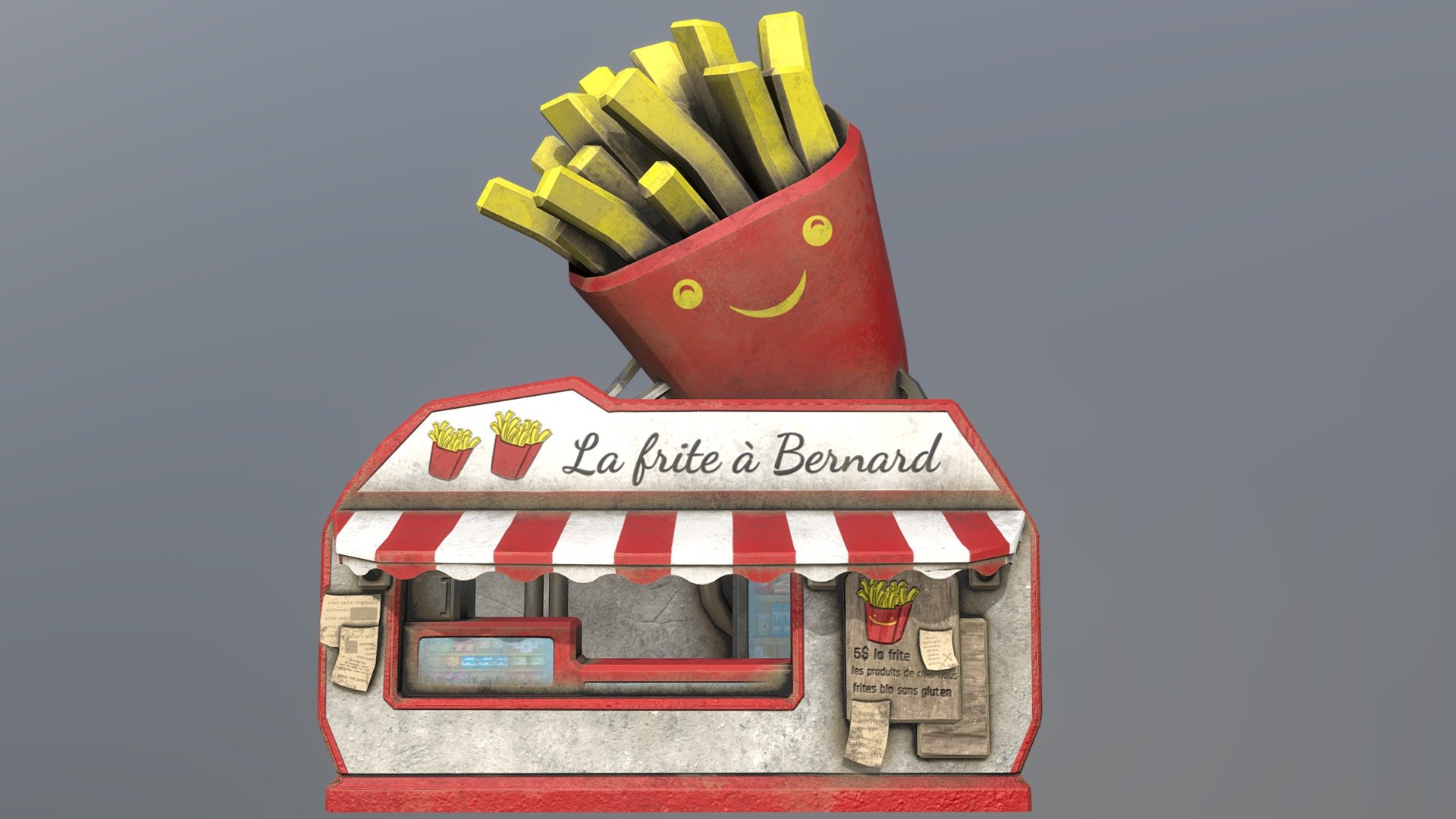 French fries shop: La frite à bernard