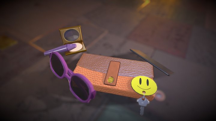 Handbag Contents 3D Model