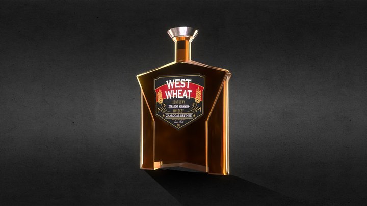 Cyberpunk 2077 Bourbon Whiskey Fanart 3D Model