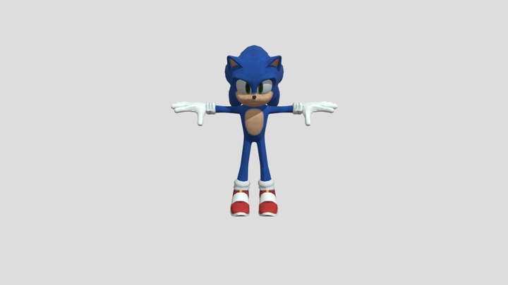 Sonic Movie Fixed Roblox Rig Mixamo – Gratis 3D-model STL