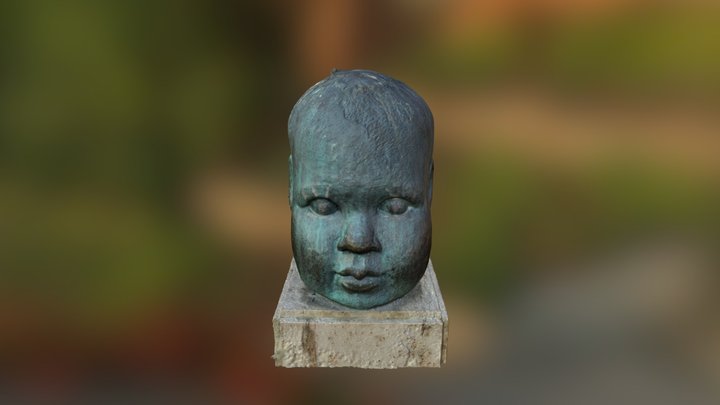 Estatua Cabeza de Tami 3D Model