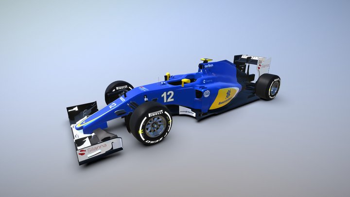 car 2015 race 3d obj