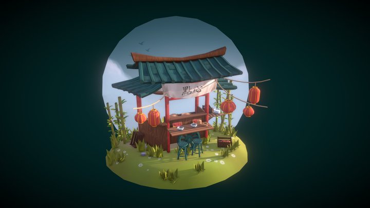 DAE Villages — Chinese Food Truck 3D Model