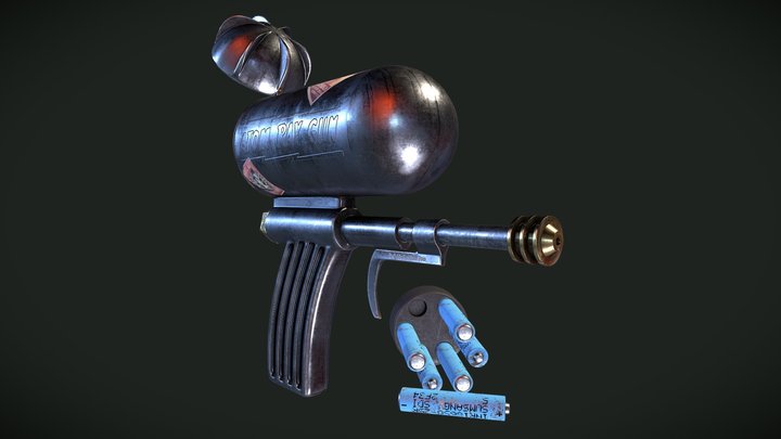 Atom Ray Gun 3D Model