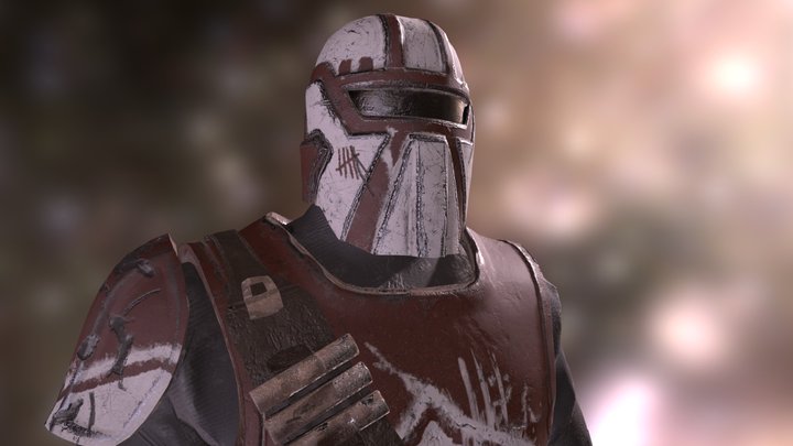 Sci Fi Bounty Hunter 3D Model