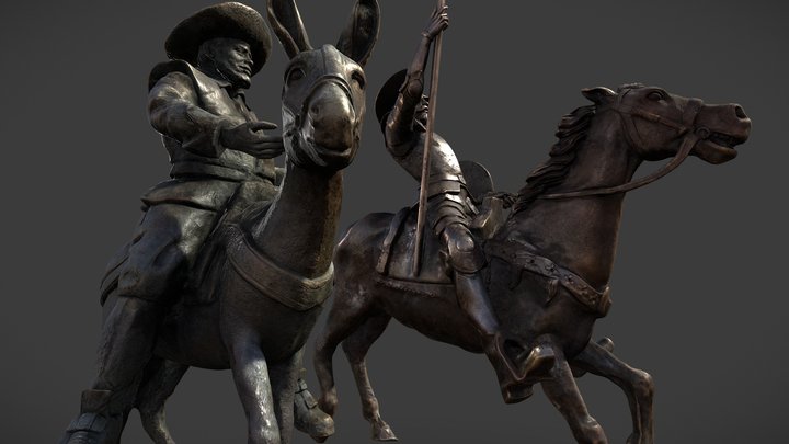 Explore in 3D | Don Quijote & Sancho Panza 3D Model
