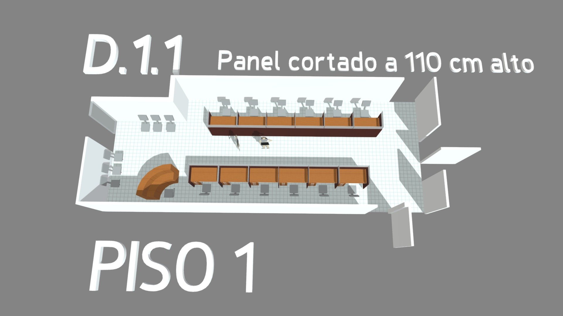D 1.1 de piso 1 Ecr 110 cm panel