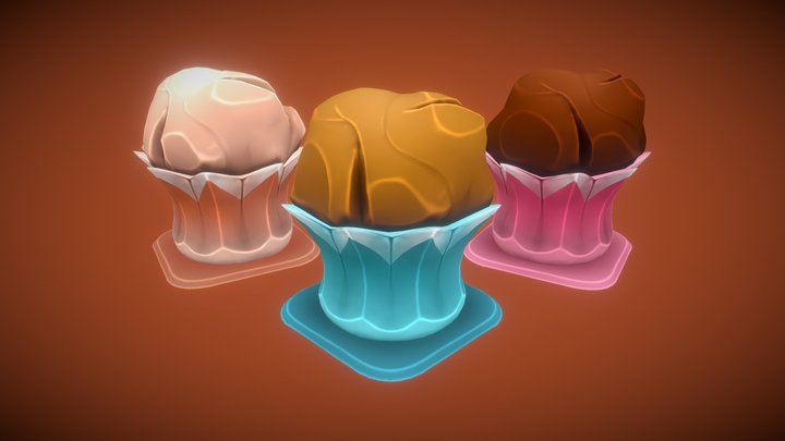 Mini Muffins 3D Model