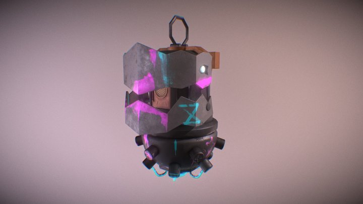 Jinx bomb Arcane 3D Model