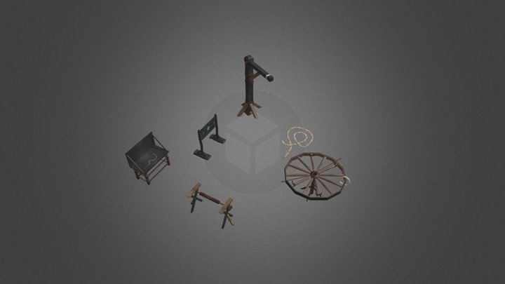objet salle de torture et autre 3D Model