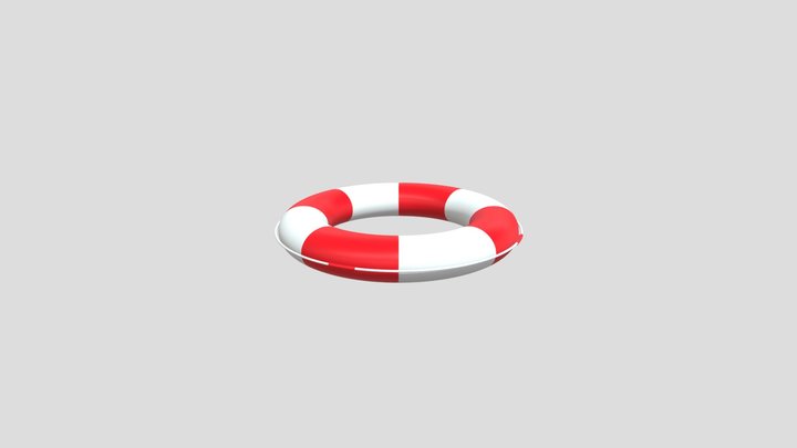 Throw Ring - Floatation Device 3D Model