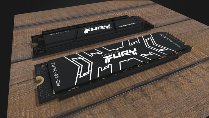SSD Kingston Fury 3D Model
