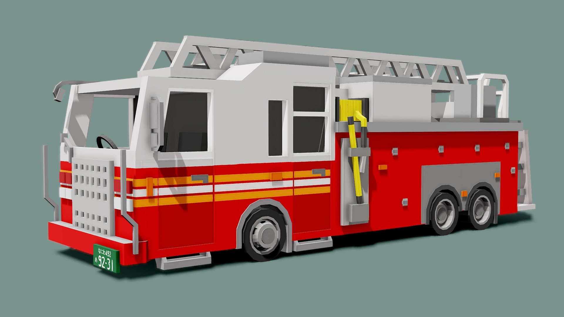 Firetruck - 3D model by SpiicyMiata_ [55bf6f2] - Sketchfab